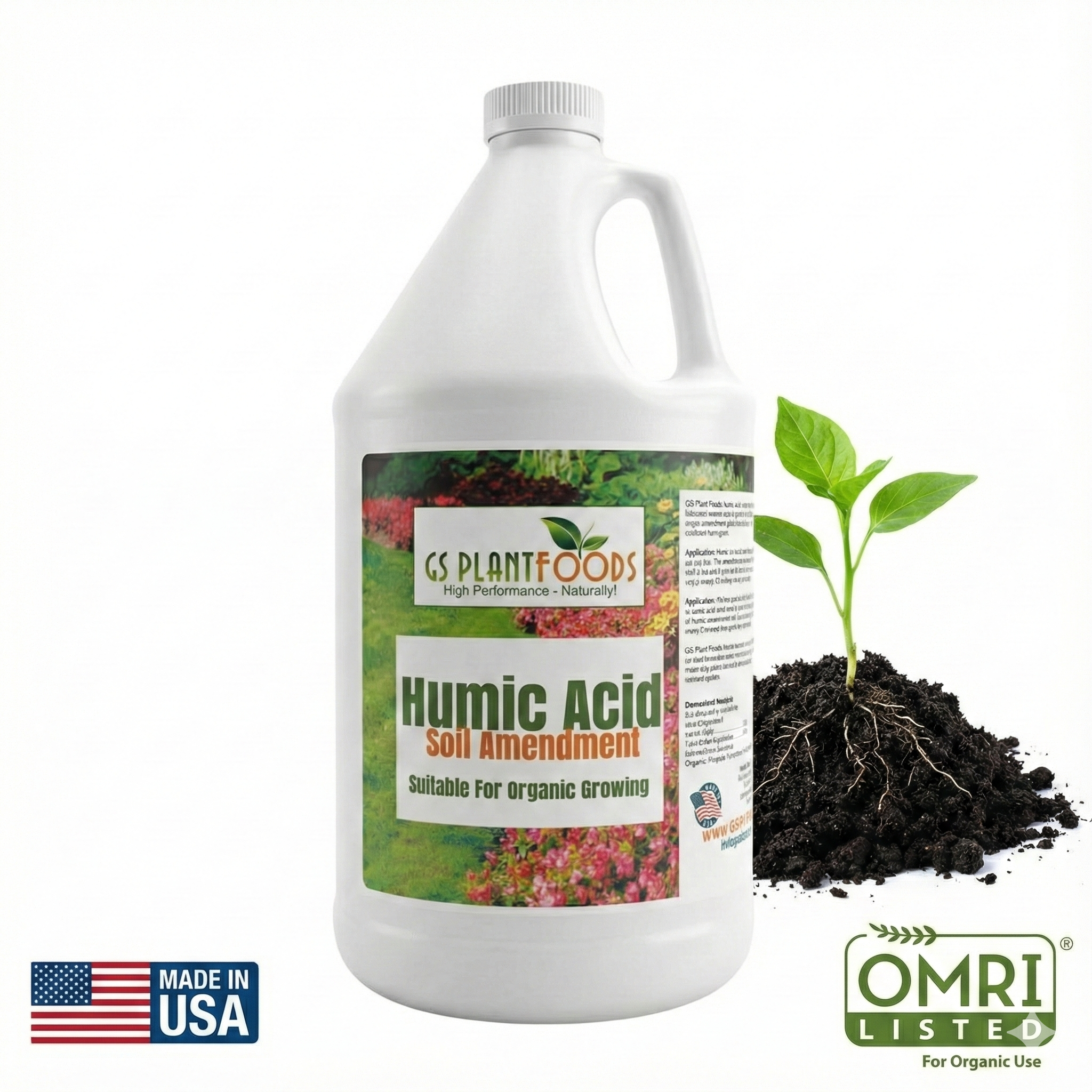 can i use plant food instead of fertilizer GS Plant Foods Humic Acid Soil Amendment – Leonardite-Derived Liquid Concentrate for Improved Soil Structure & Nutrient Availability – OMRI