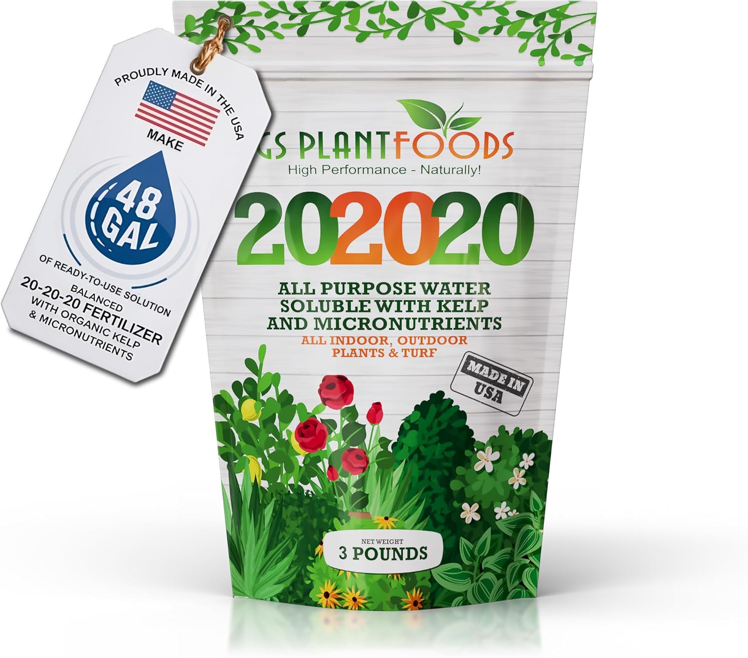 20-20-20 All Purpose Fertilizer with Kelp and Micronutrients