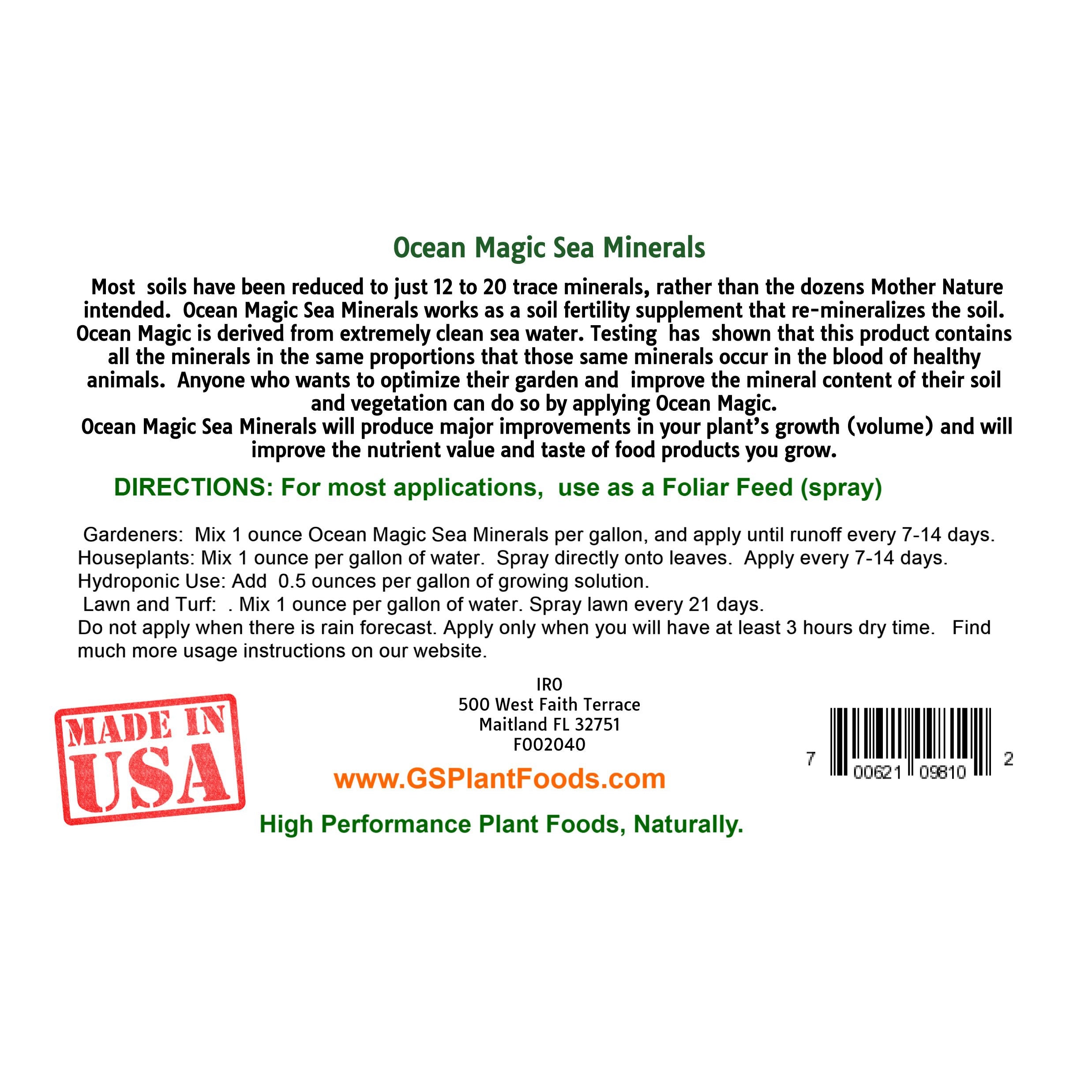 Ocean Magic Sea Minerals