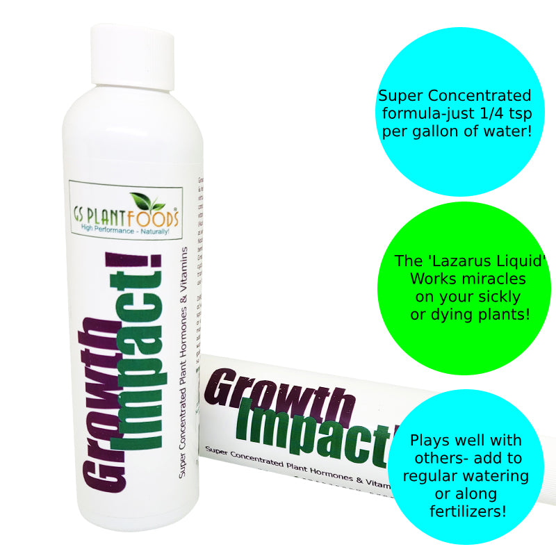 Growth Impact Super Plant Vitamins and Hormones- 8 ounce bottle