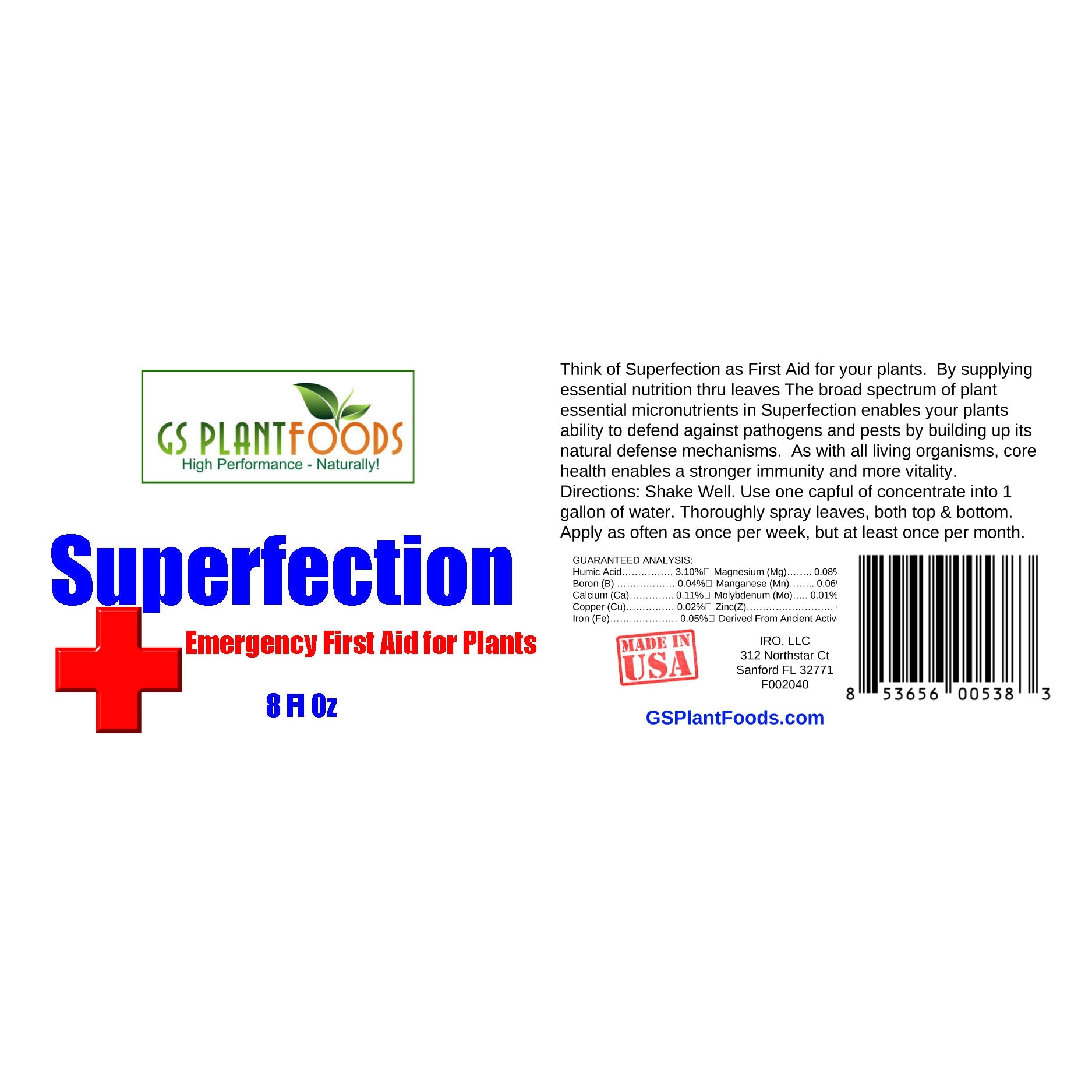 Superfection Emergency First Aid for Plants