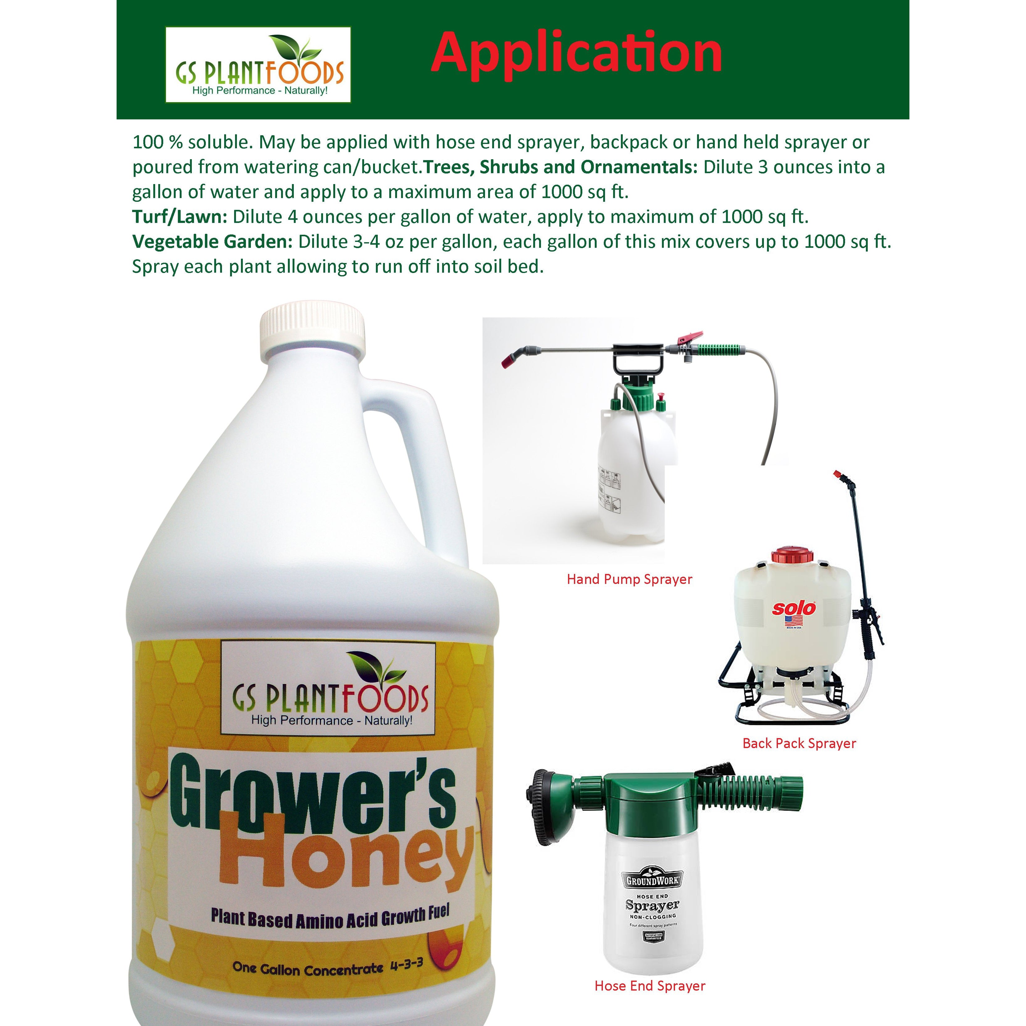 Grower's Honey Plant Based Amino Acid