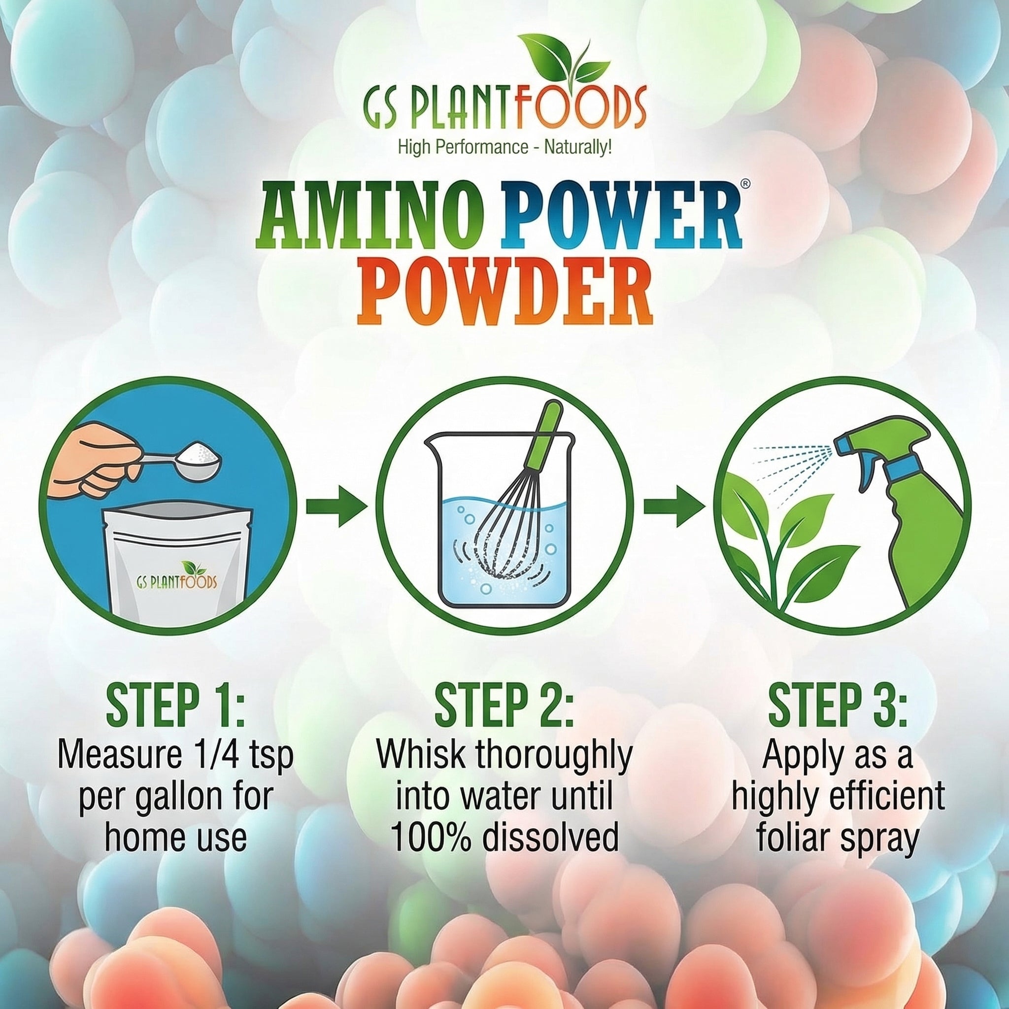 Amino Power Powder Nitrogen Fertilizer 16 oz - Plant-Based 100
