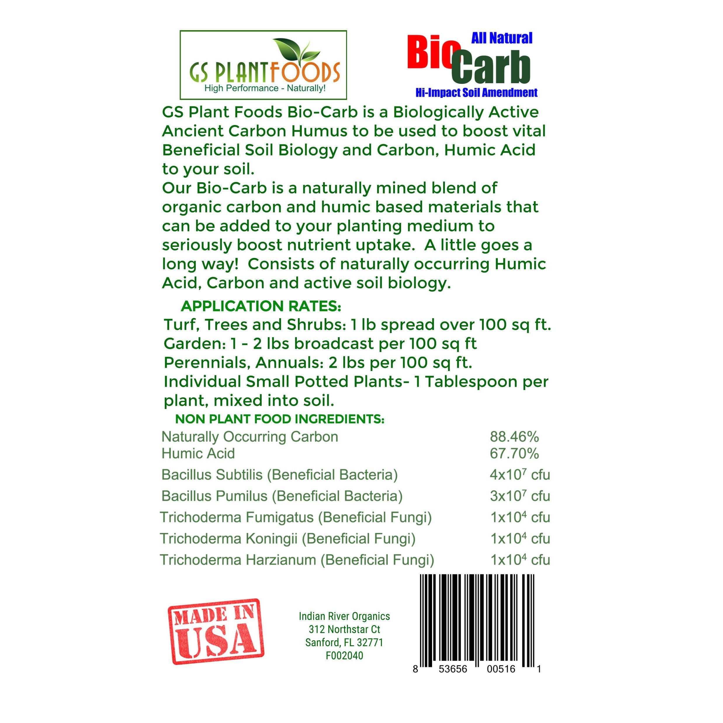 Bio Carb All Natural Hi-Impact Soil Amendment